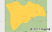Savanna Style Simple Map of Pwinbyu