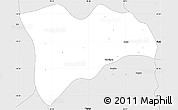 Silver Style Simple Map of Pwinbyu