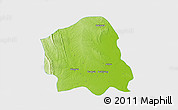 Physical 3D Map of Salin, single color outside