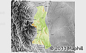 Physical 3D Map of Saw, desaturated