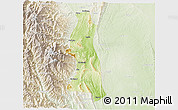 Physical 3D Map of Saw, lighten