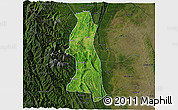 Satellite 3D Map of Saw, darken