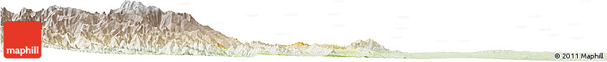 Physical Horizon Map of Saw, lighten