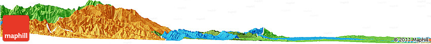 Satellite Horizon Map of Saw, political outside