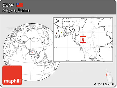 Blank Location Map of Saw