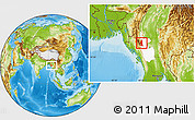 Physical Location Map of Saw, highlighted parent region