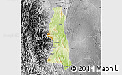 Physical Map of Saw, desaturated