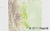 Physical Map of Saw, lighten