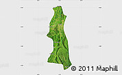 Satellite Map of Saw, single color outside