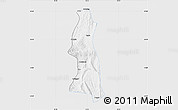 Silver Style Map of Saw, single color outside