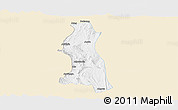 Classic Style Panoramic Map of Saw, single color outside