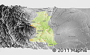 Physical Panoramic Map of Saw, desaturated