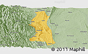 Savanna Style Panoramic Map of Saw