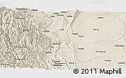 Shaded Relief Panoramic Map of Saw