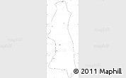 Blank Simple Map of Saw, cropped outside