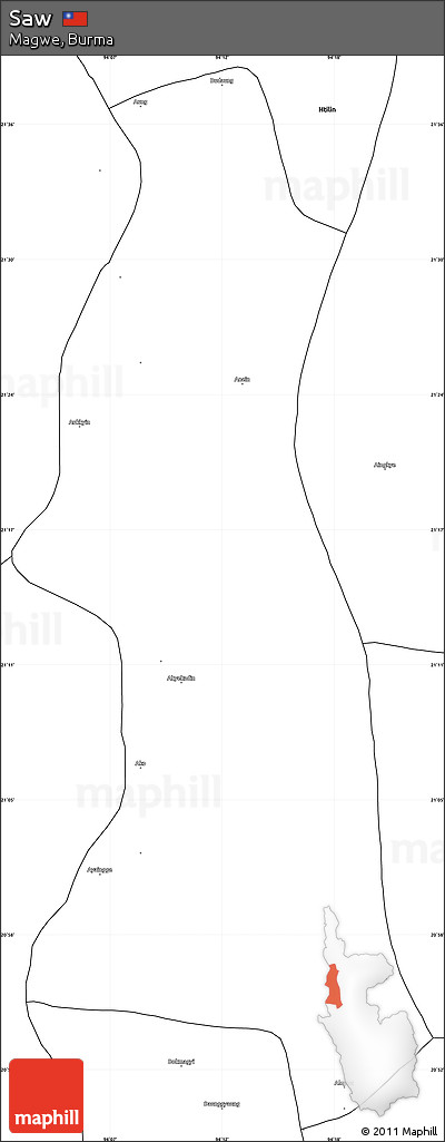 Blank Simple Map of Saw