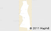 Classic Style Simple Map of Saw, single color outside