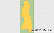 Savanna Style Simple Map of Saw, cropped outside