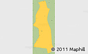 Savanna Style Simple Map of Saw