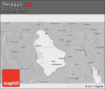 Gray 3D Map of Yesagyo