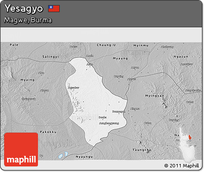 Gray 3D Map of Yesagyo