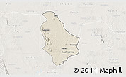 Shaded Relief 3D Map of Yesagyo, lighten