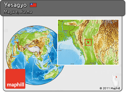 Physical Location Map of Yesagyo