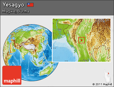 Physical Location Map of Yesagyo