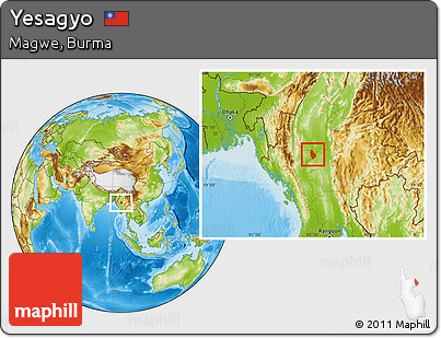 Physical Location Map of Yesagyo