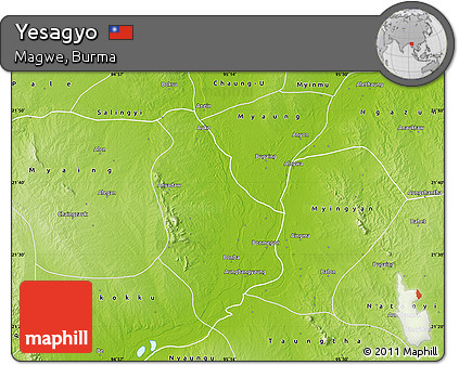 Physical Map of Yesagyo