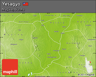 Physical Map of Yesagyo