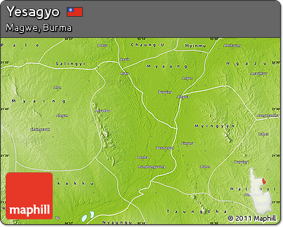 Physical Map of Yesagyo