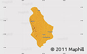 Political Map of Yesagyo, cropped outside