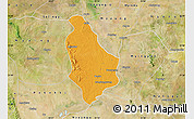 Political Map of Yesagyo, satellite outside