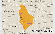 Political Map of Yesagyo, shaded relief outside
