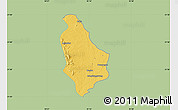 Savanna Style Map of Yesagyo, single color outside