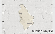 Shaded Relief Map of Yesagyo, lighten, semi-desaturated