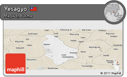 Classic Style Panoramic Map of Yesagyo
