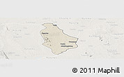 Shaded Relief Panoramic Map of Yesagyo, lighten