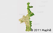 Satellite 3D Map of Mandalay, cropped outside