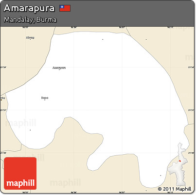 Classic Style Simple Map of Amarapura