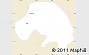 Classic Style Simple Map of Amarapura, single color outside