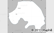 Gray Simple Map of Amarapura, single color outside