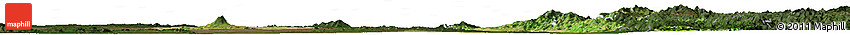 Satellite Horizon Map of Mandalay, darken