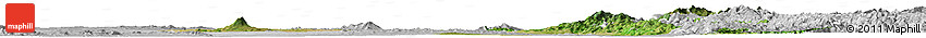 Satellite Horizon Map of Mandalay, lighten, desaturated