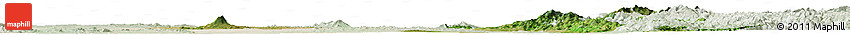 Satellite Horizon Map of Mandalay, lighten