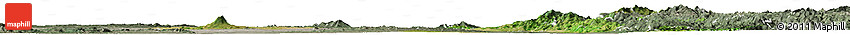 Satellite Horizon Map of Mandalay, semi-desaturated