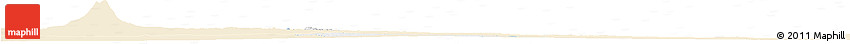 Classic Style Horizon Map of Mahlaing, single color outside