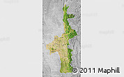 Satellite Map of Mandalay, lighten, desaturated