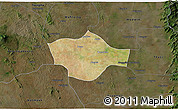Satellite 3D Map of Meiktila, darken